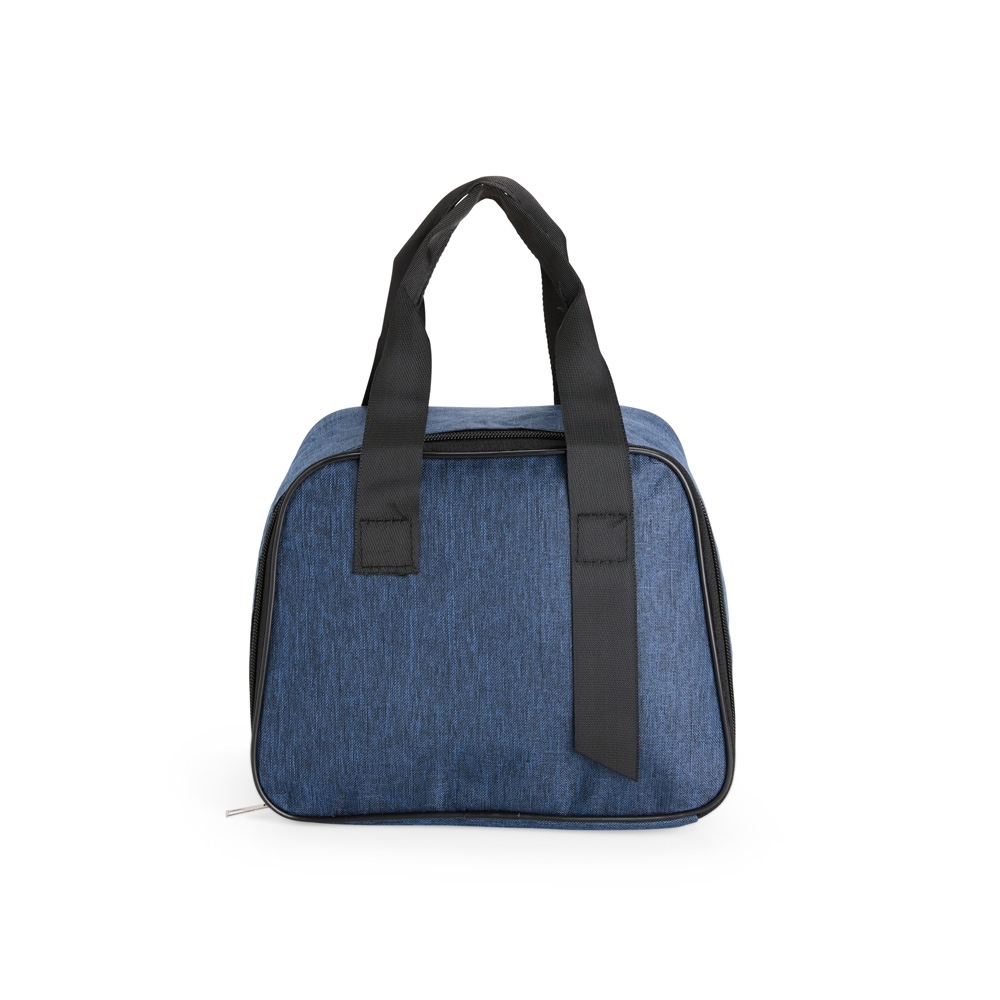 Bolsa térmica 7 litros de tecido oxford impermeável com bolso interno personalizada com a logo da empresa