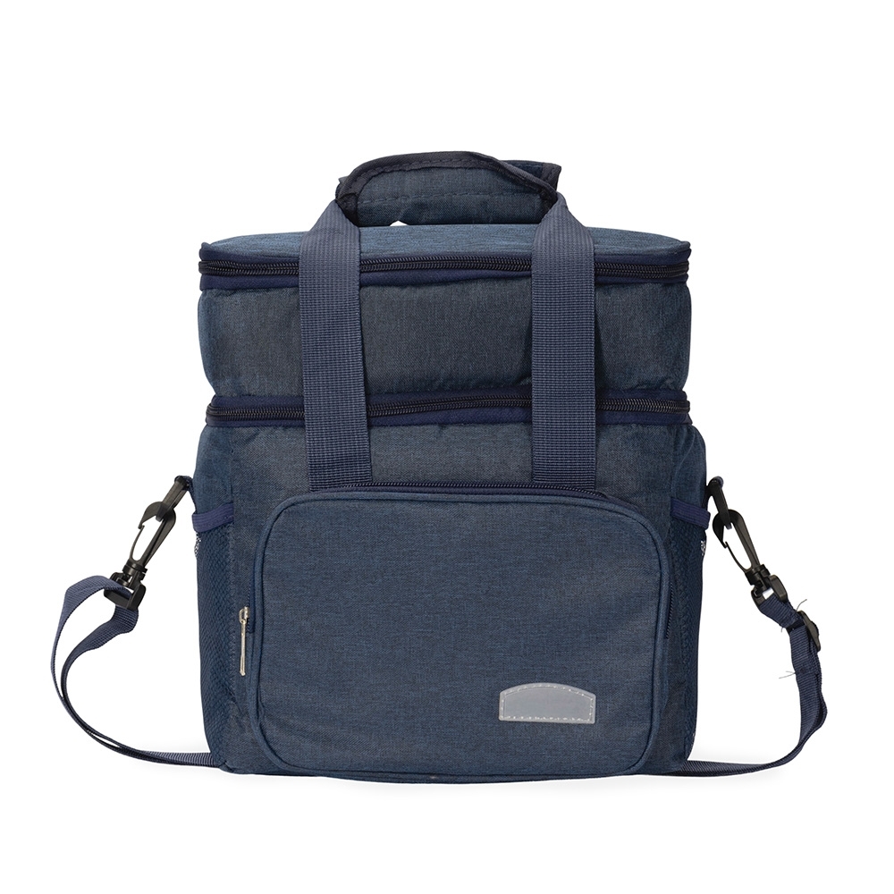 Bolsa térmica 10 litros de tecido oxford impermeável personalizada com a logo da empresa