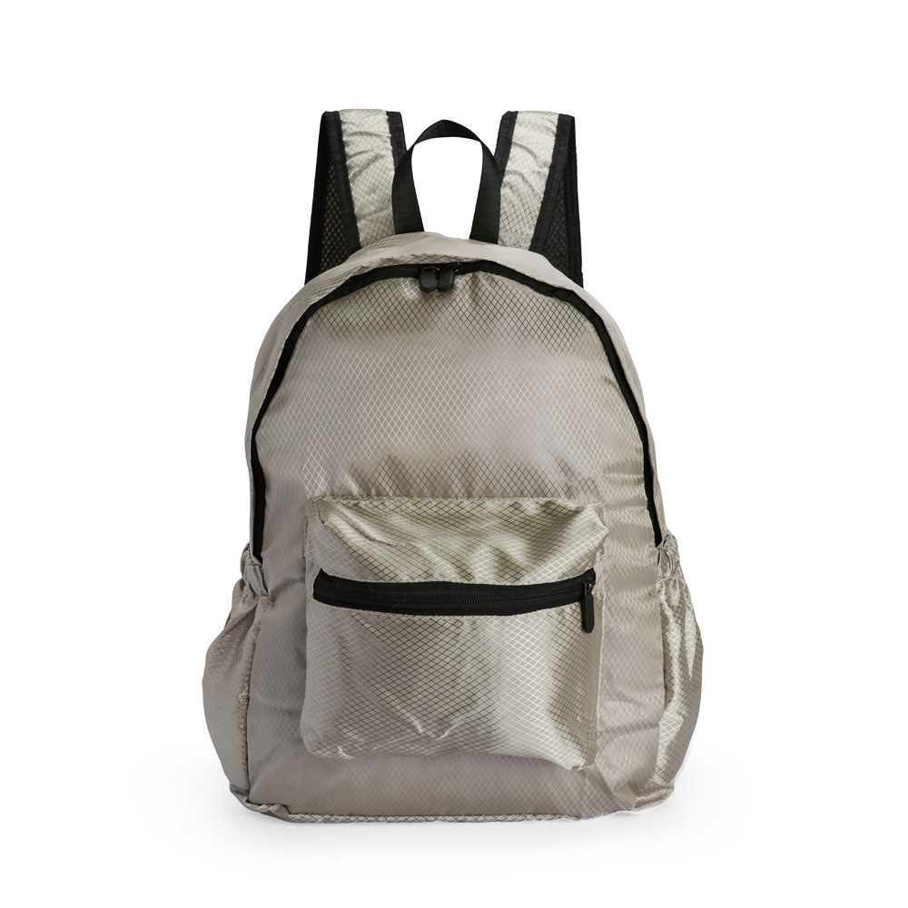 Mochila dobrável poliéster 18 litros impermeável para notebook personalizada com a logo da empresa
