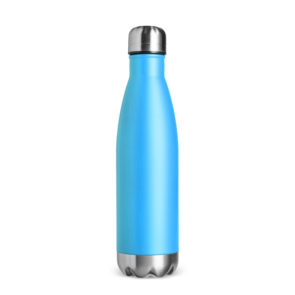 Garrafa térmica 500 ml de inox com pintura em spray personalizada com a logo da empresa