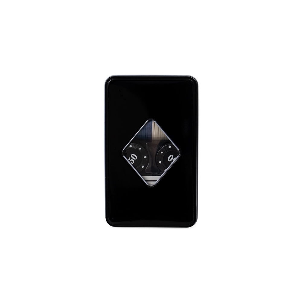 Kit poker com 80 fichas personalizado com a logo da empresa