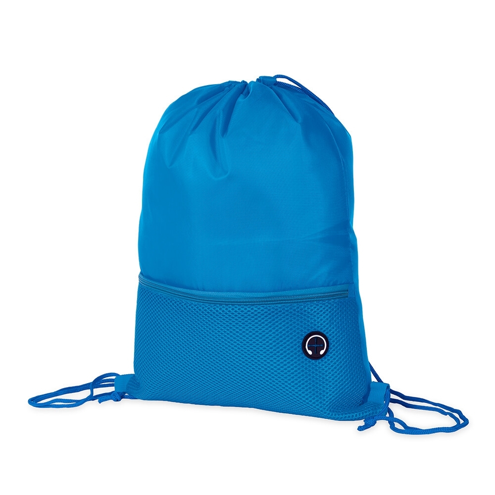 Mochila saco poliéster personalizada com a logo da empresa