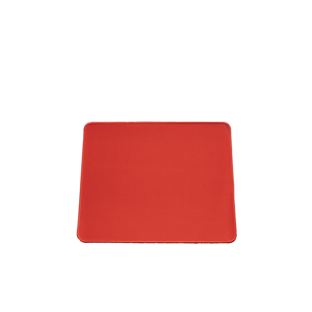 Mouse pad de poliéster flexível (30 x 25 cm) personalizado com a logo da empresa, na cor vermelho