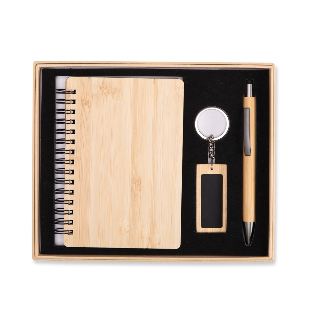 Kit executivo ecológico 3 peças personalizado com a logo da empresa