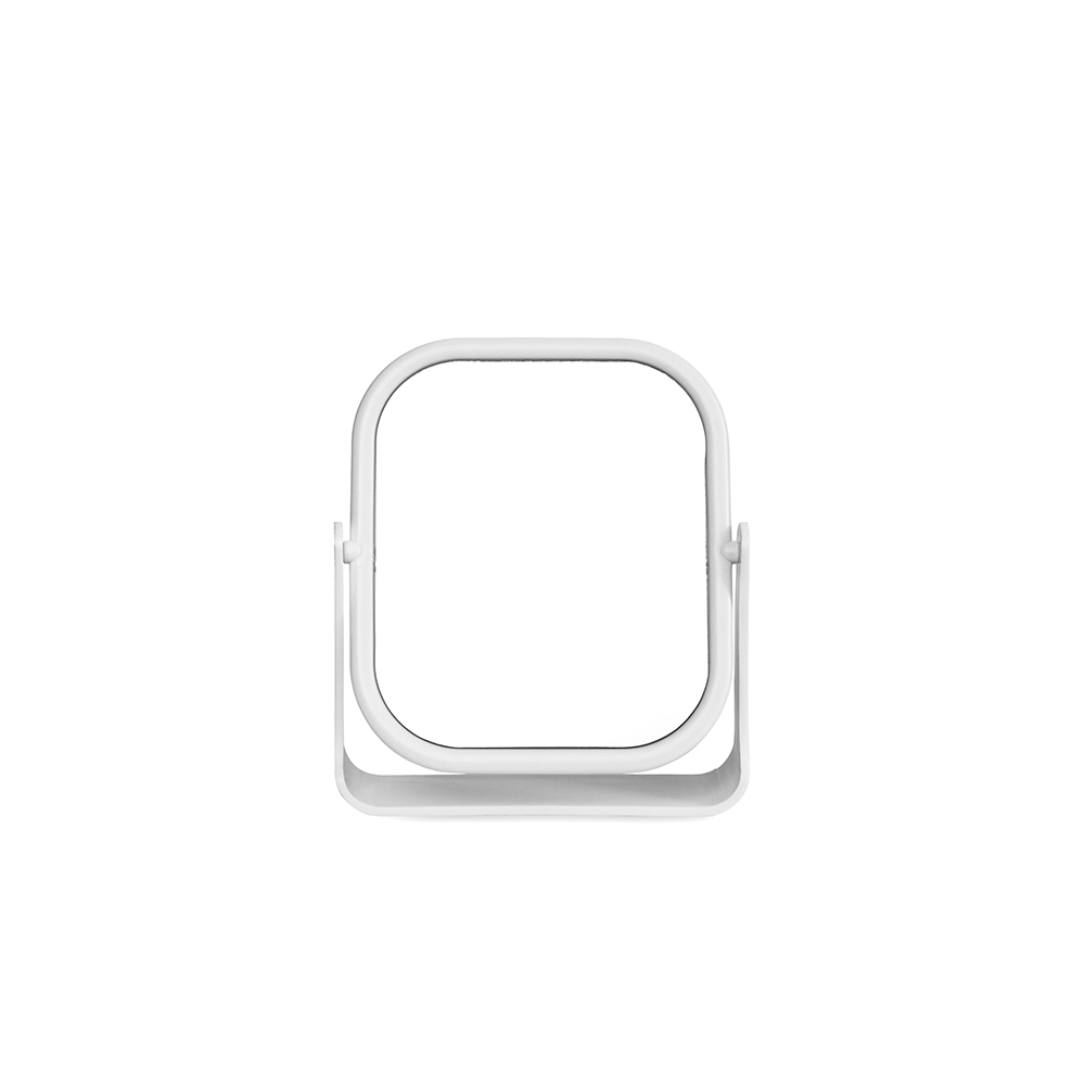 Espelho de mesa plástico na cor Branco, personalizado com a logo da empresa
