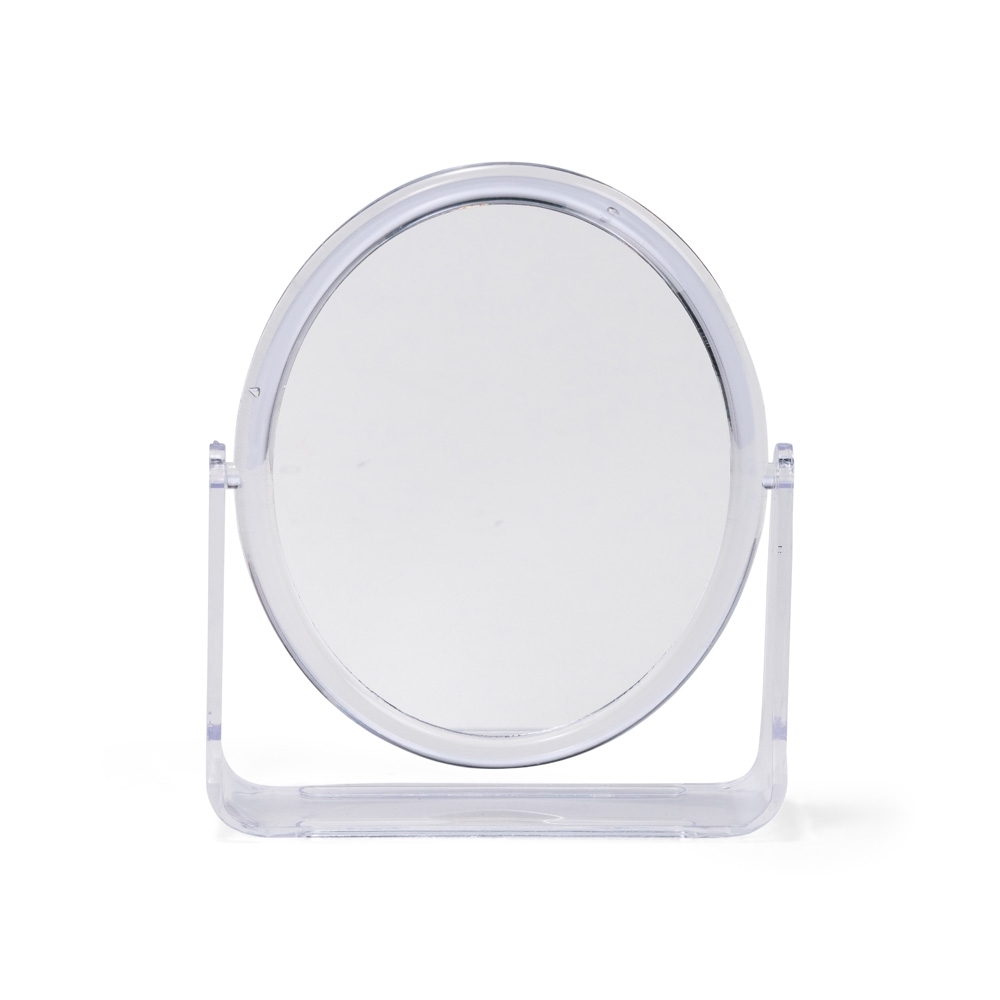 Espelho de mesa oval plástico na cor Transparente, personalizado com a logo da empresa