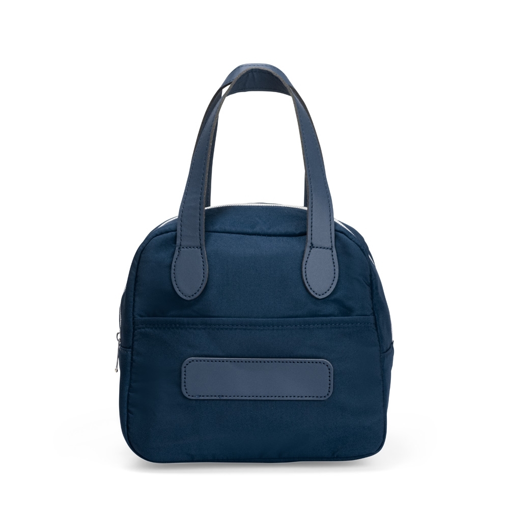 Bolsa térmica 6 litros com bolso frontal personalizada com a logo da empresa