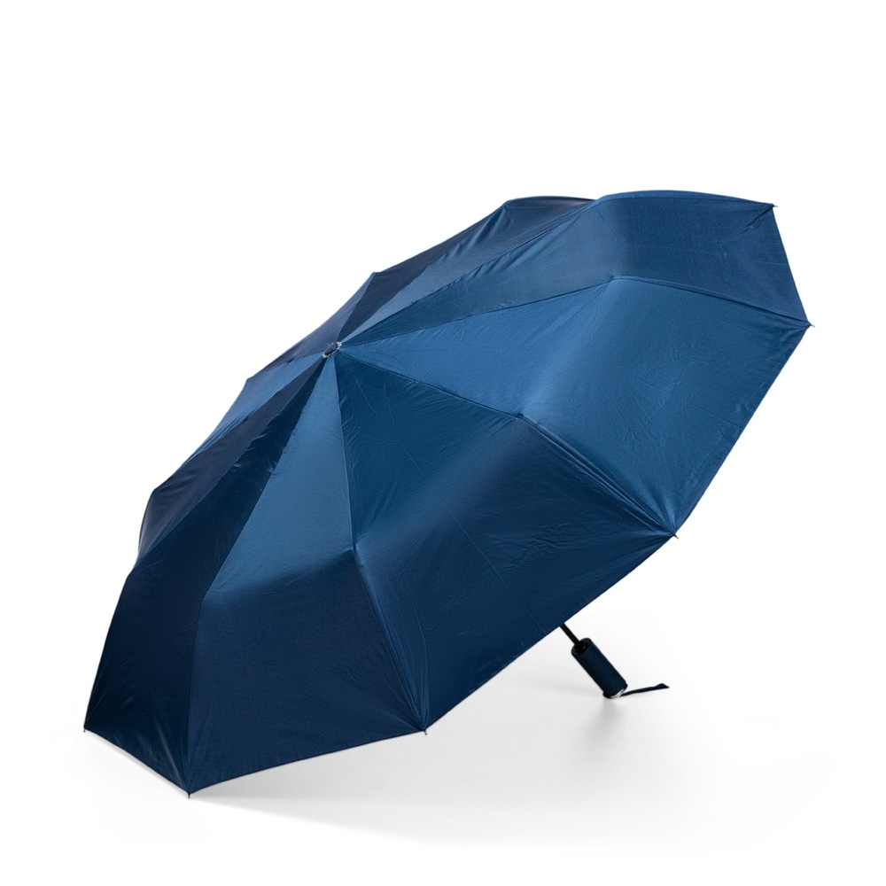 Guarda-chuva automático dobrável com 10 varetas e alça de mão personalizado com a logo da empresa