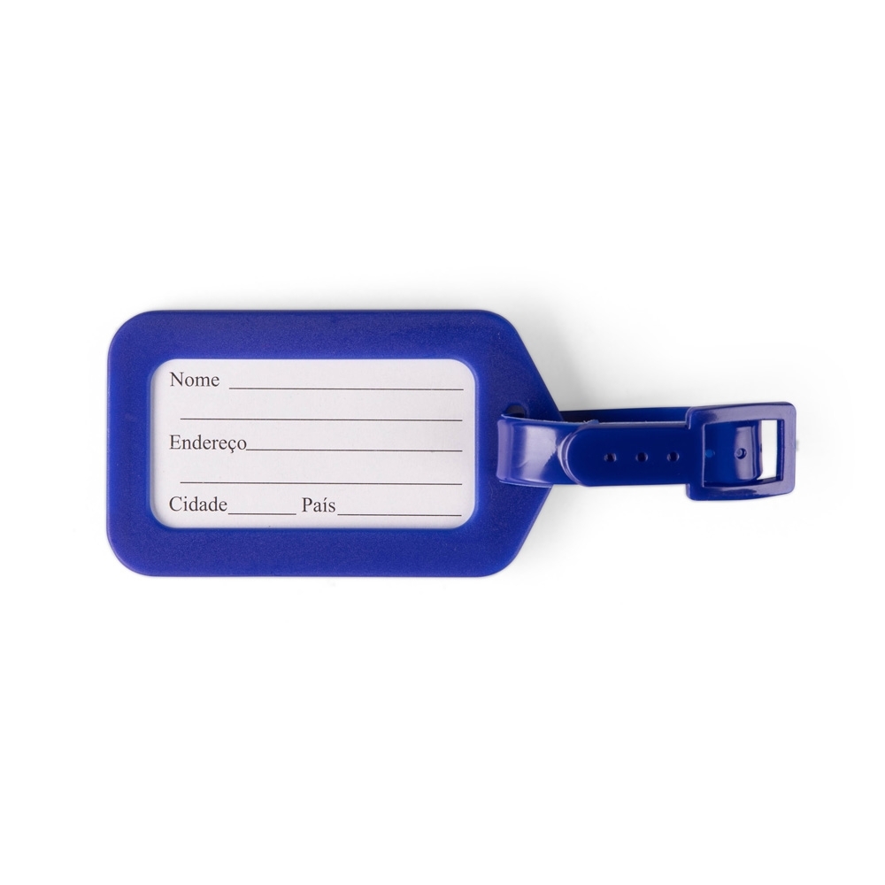 Tag identificador de bagagem de plástico