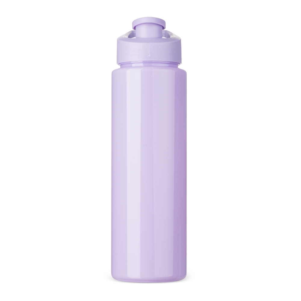 Squeeze plástico 850 ml opaco sem BPA com alça personalizado com a logo da empresa, na cor roxo