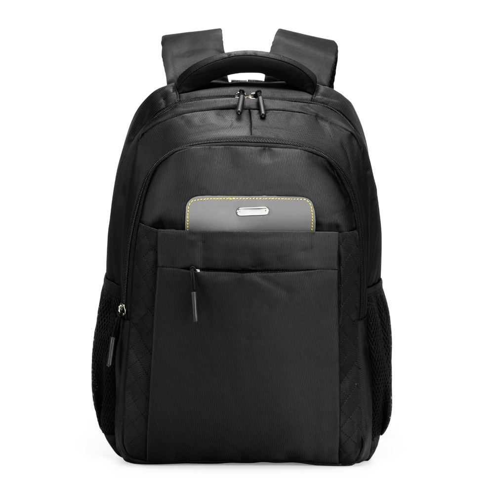 Mochila jacquard 22 litros de couro sintético 260 g/m² personalizada com a logo da empresa