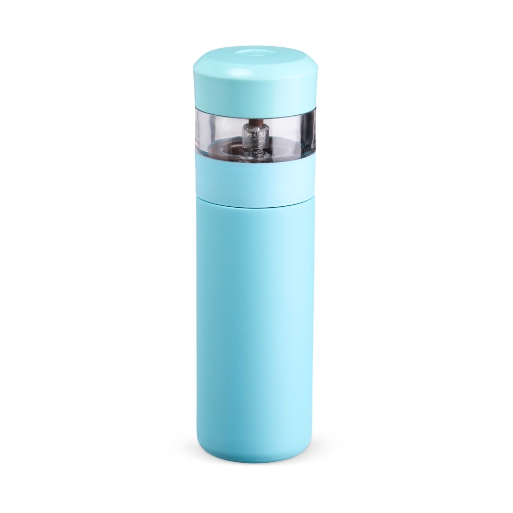Garrafa térmica 350 ml de inox com infusor personalizada com a logo da empresa