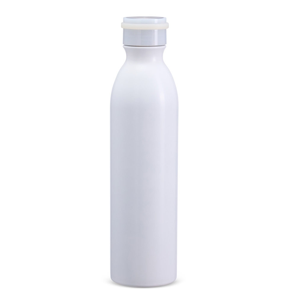 Garrafa térmica 950 ml na cor Branco, personalizada com a logo da empresa