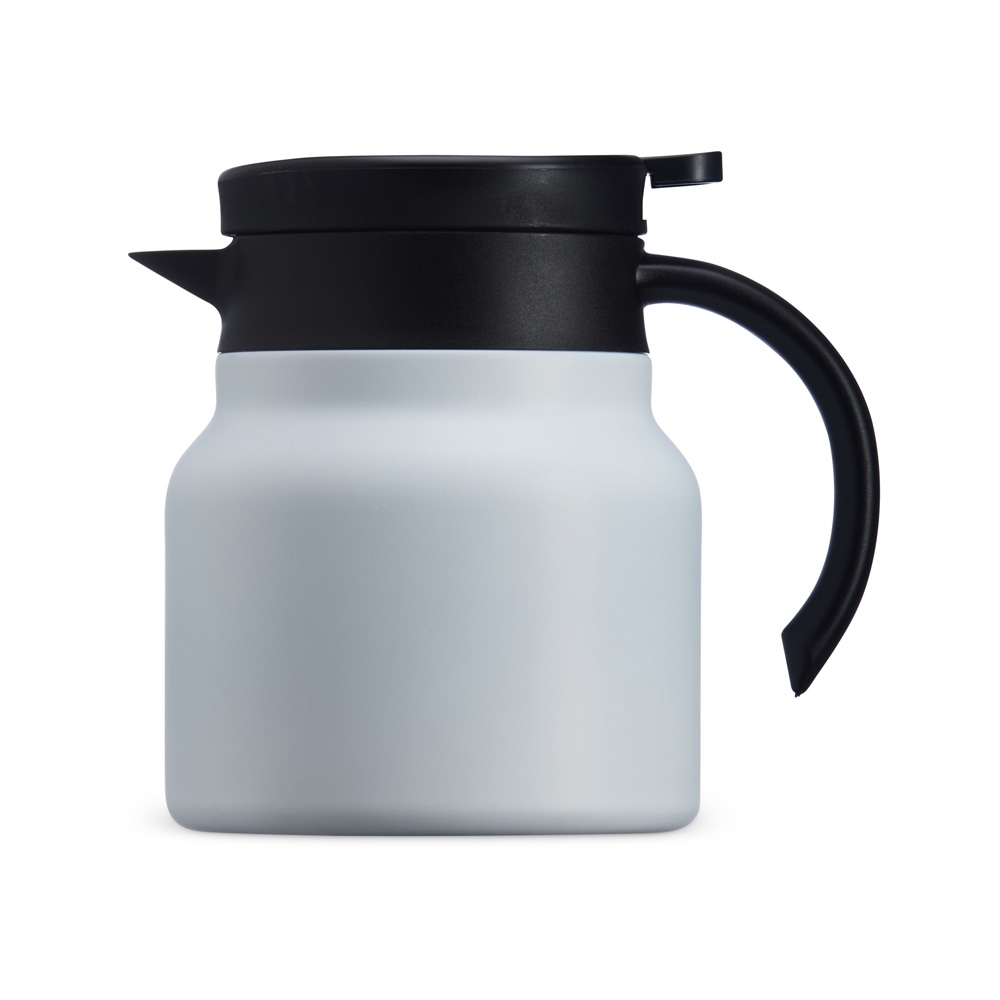 Chaleira térmica inox 750 ml com display LED e infusor personalizada com a logo da empresa