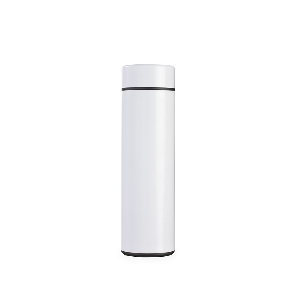 Garrafa térmica 400 ml de inox com infusor personalizada com a logo da empresa