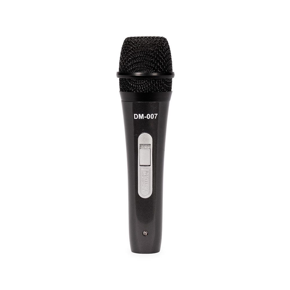 Microfone dinâmico de plástico personalizado com a logo da empresa