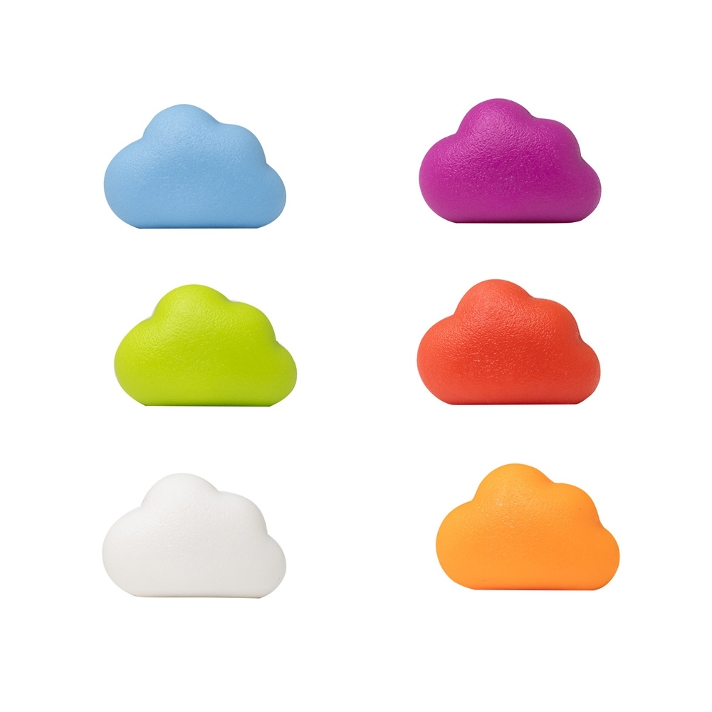 Imã decorativo nuvem 6 peças de plástico com a logo da empresa