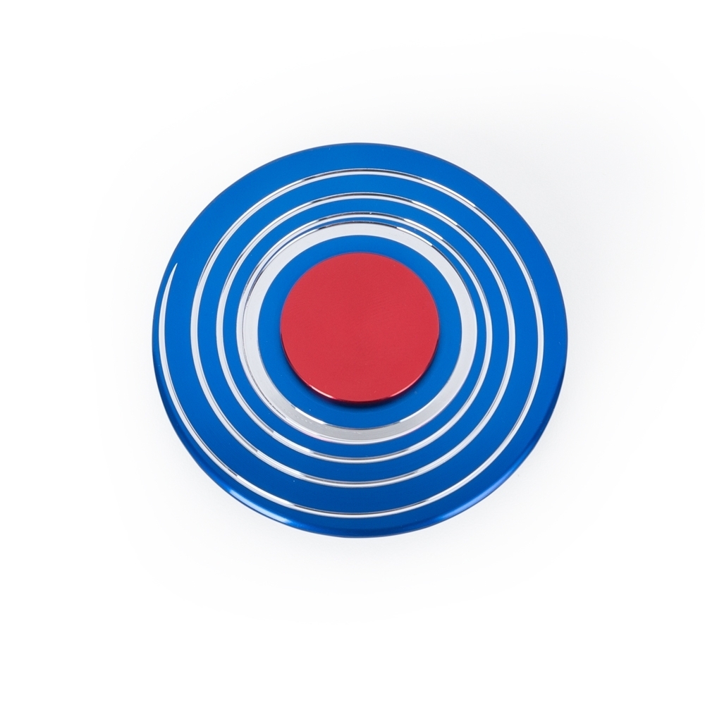 Spinner escudo de metal com estojo personalizado com a logo da empresa