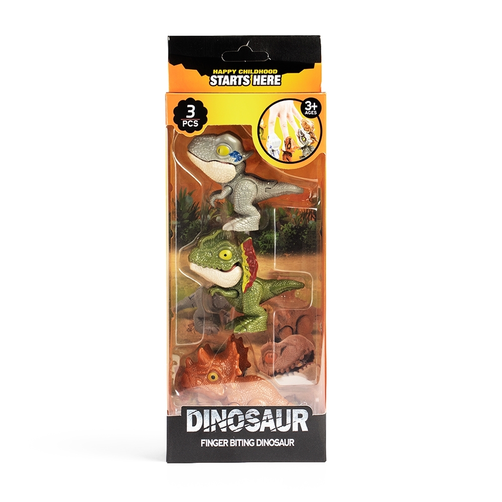 Kit dinossauros brinquedo 3 peças na cor Colorido, personalizado com a logo da empresa