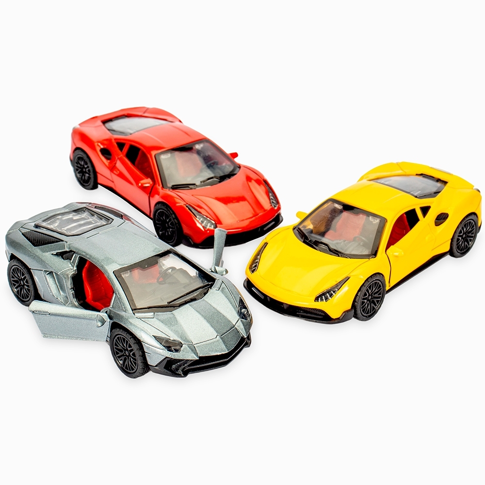 Carro miniatura de plástico na cor Amarelo, personalizado com a logo da empresa